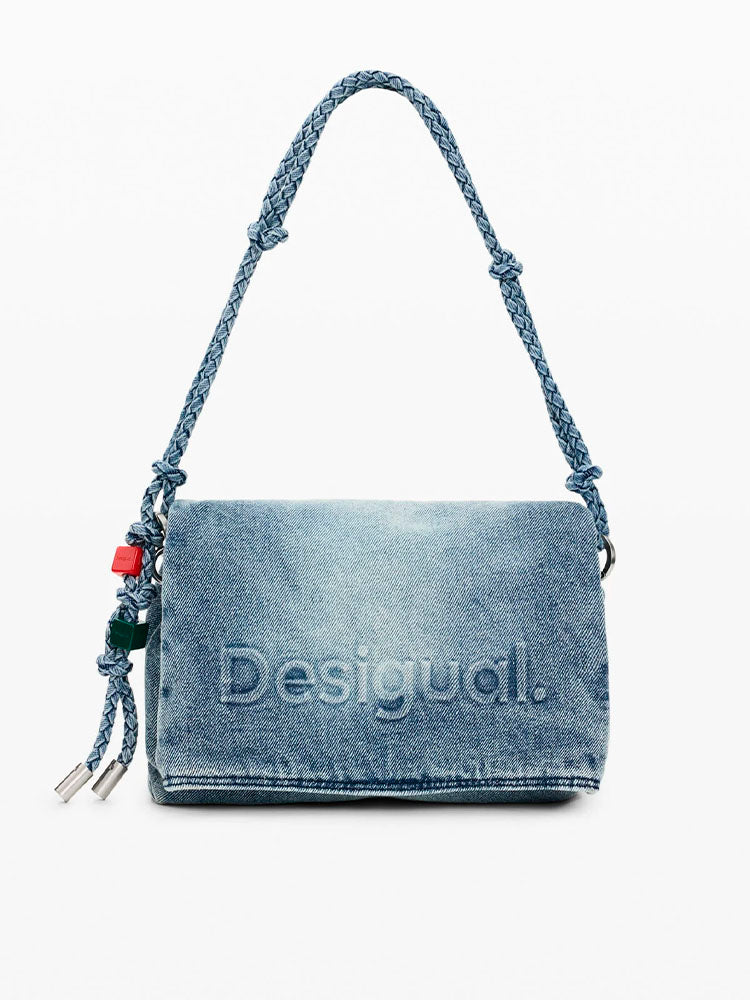 DESIGUAL BOLSO MEDIANO CHARMS DENIM