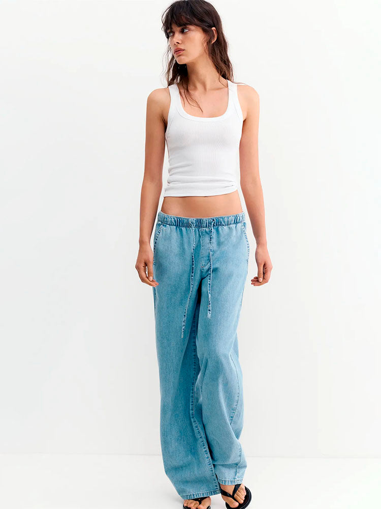 PULL&BEAR JEANS JOGGER TIRO BAJO