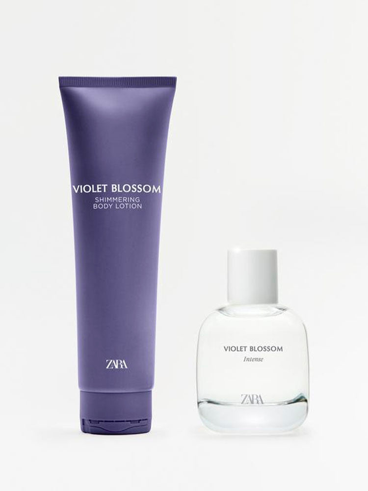 ZARA VIOLET BLOSSOM INTENSE + CREMA GLITTER