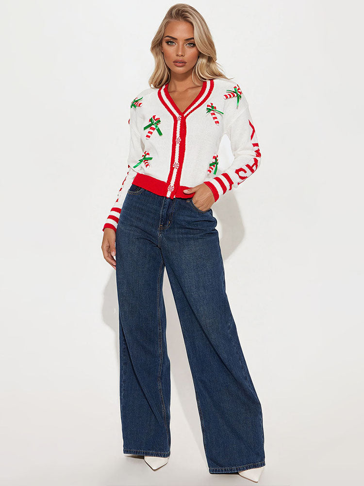 FASHION NOVA MERRY XMAS TIME CÁRDIGAN