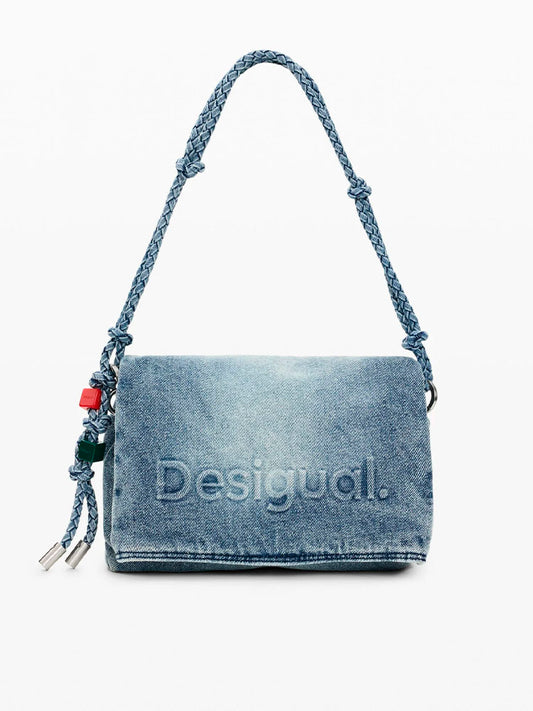 DESIGUAL BOLSO MEDIANO CHARMS DENIM