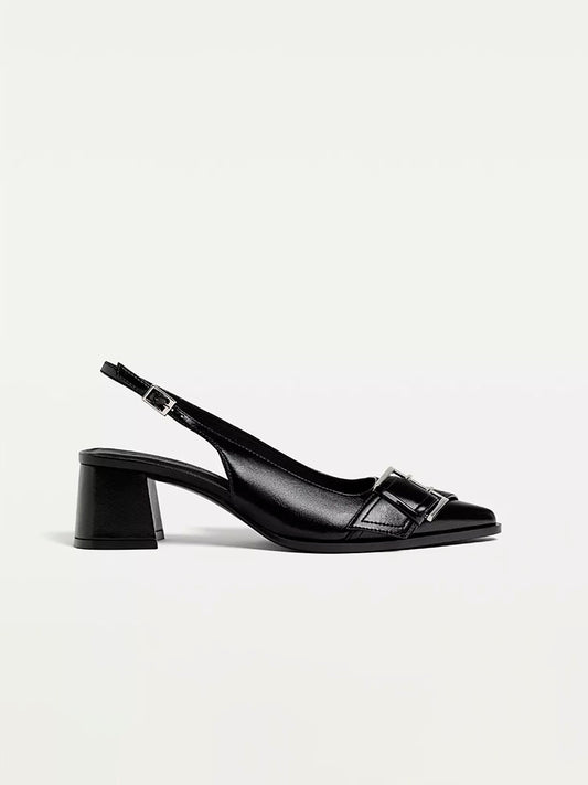 STRADIVARIUS BAILARINAS TACÓN HEBILLA