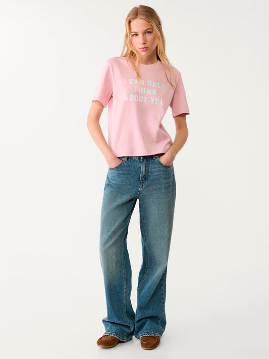 STRADIVARIUS CAMISETA ALGODÓN