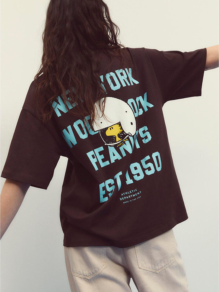 STRADIVARIUS CAMISETA MANGA CORTA PEANUTS