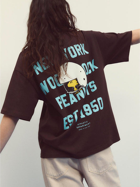 STRADIVARIUS CAMISETA MANGA CORTA PEANUTS