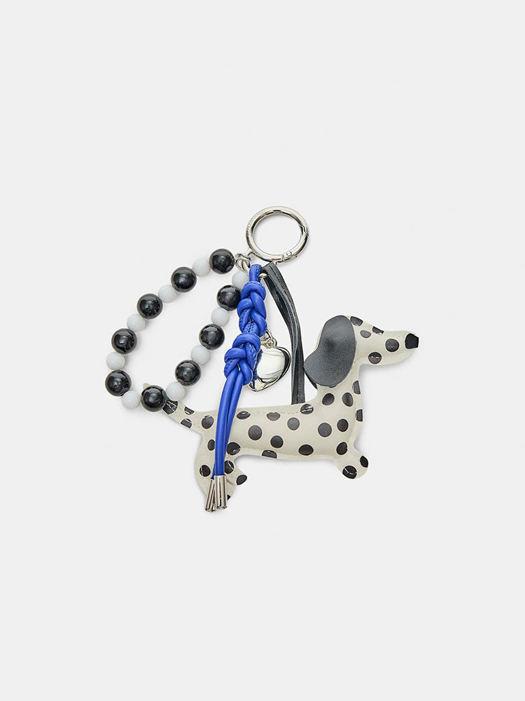 STRADIVARIUS LLAVERO CHARM PERRO TOPOS