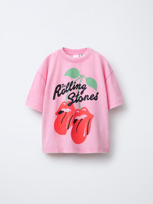 ZARA CAMISETA CEREZAS ROLLING STONES©