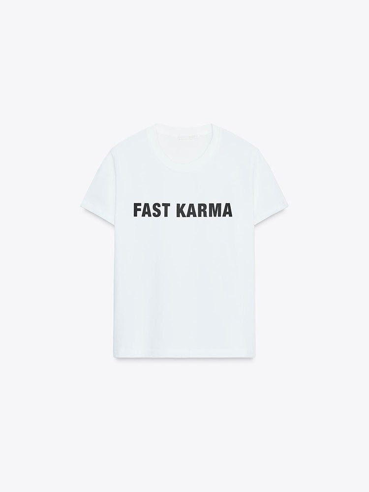 ZARA CAMISETA FAST KARMA